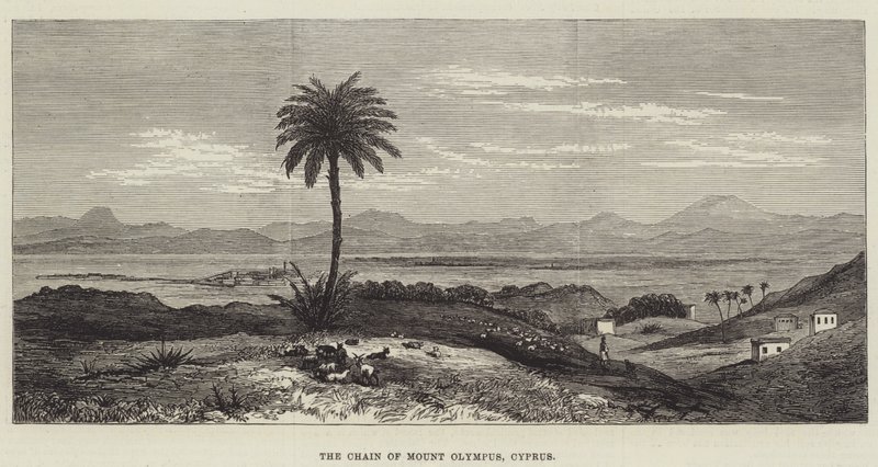 The Chain of Mount Olympus, Cyprus by English School