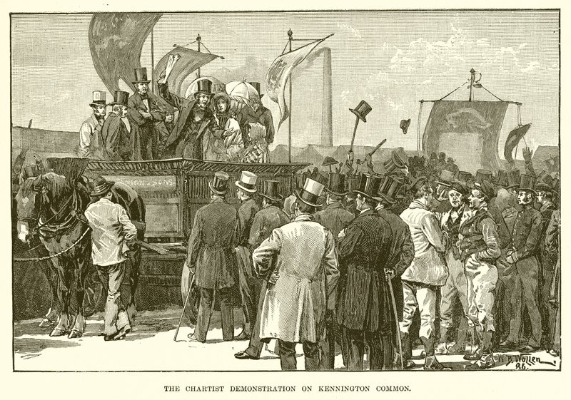 The Chartist Demonstration on Kennington Common by English School
