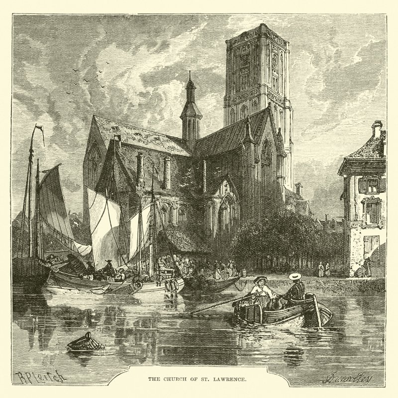 The Church of St. Lawrence by English School