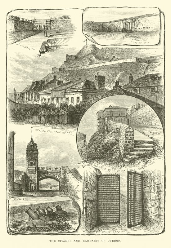 The Citadel and Ramparts of Quebec by English School