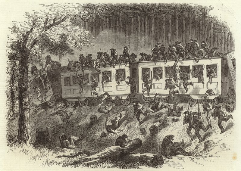 The Civil War in America by English School