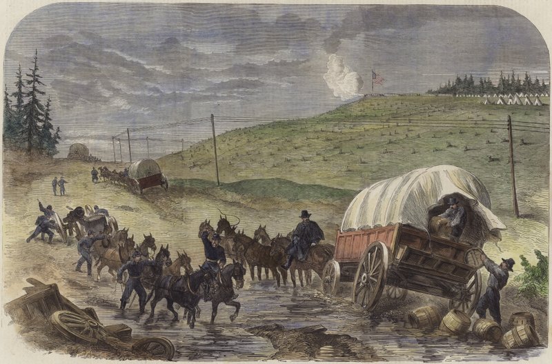 The Civil War in America by English School