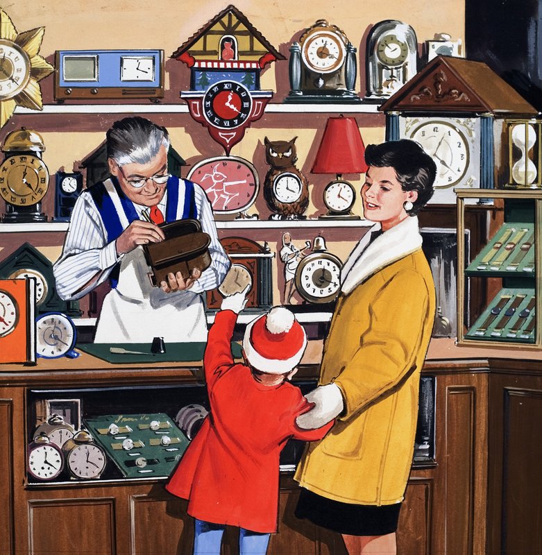 The Clock Repairer by English School