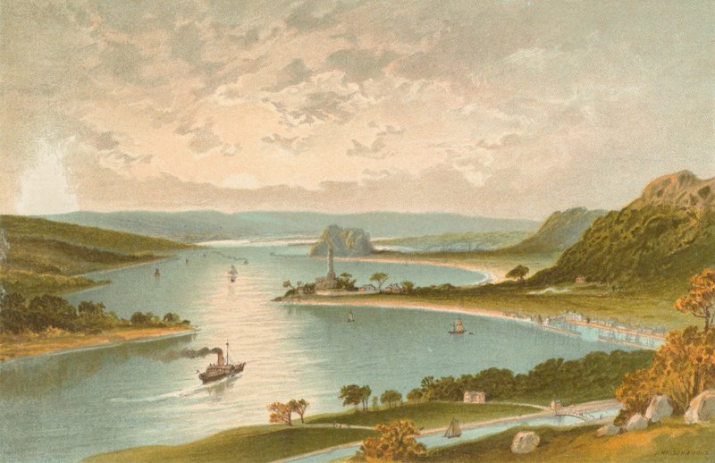 The Clyde from Dalnotter Hill by English School