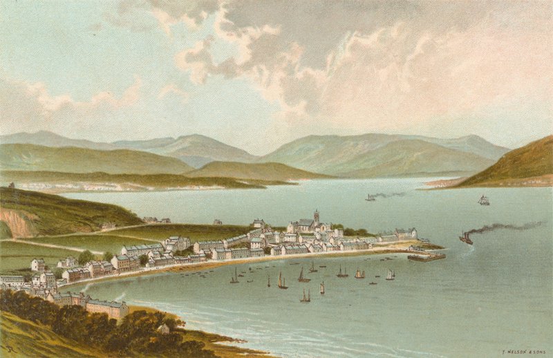 The Clyde from Above Gourock by English School