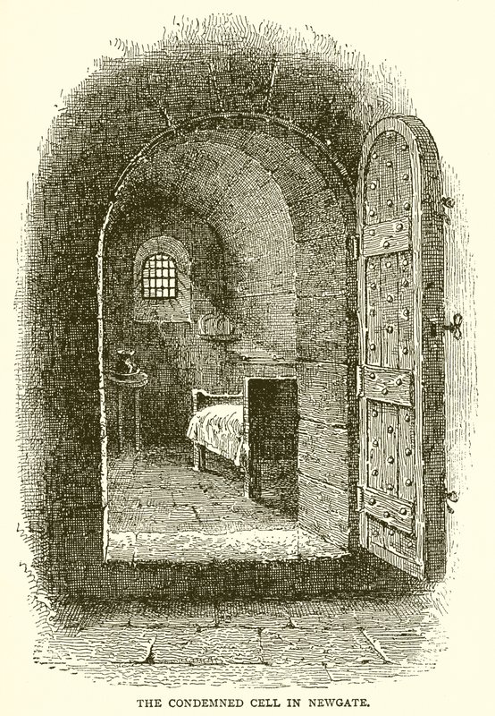 The Condemned Cell in Newgate by English School