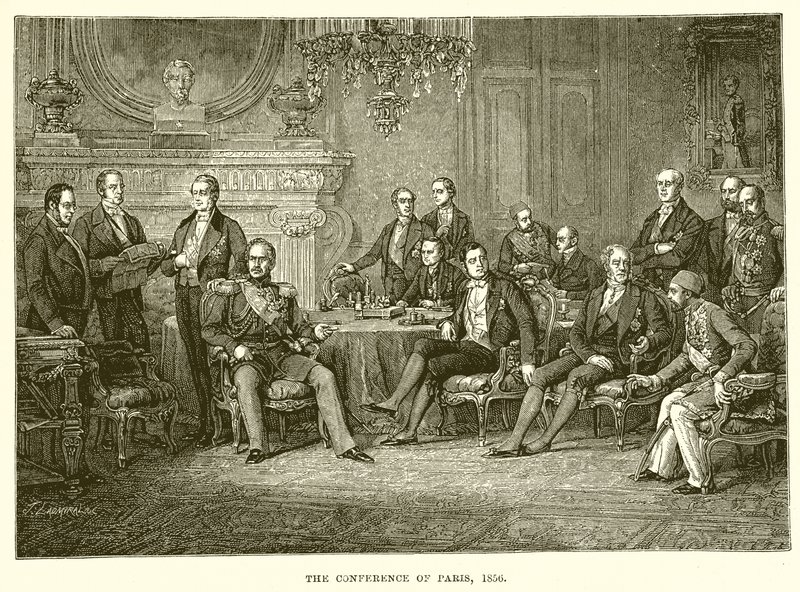 The Conference of Paris, 1856 by English School