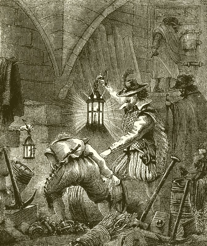 The Conspirators at Work by English School