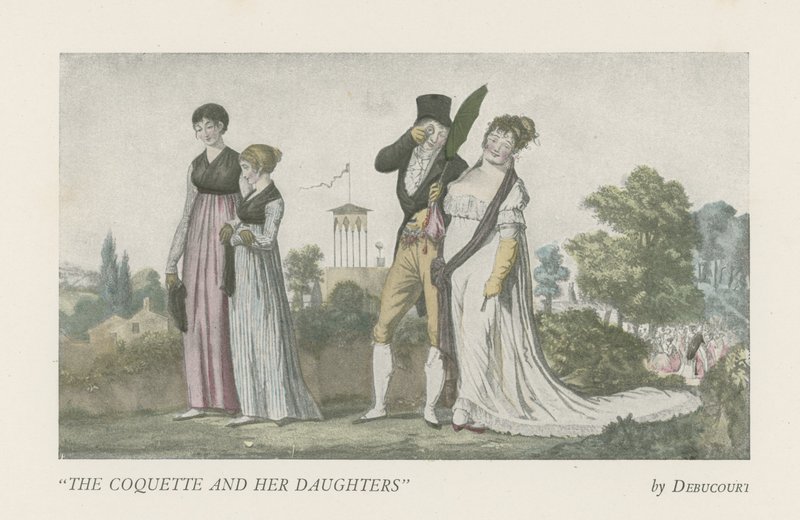 The Coquette and her Daughters by English School