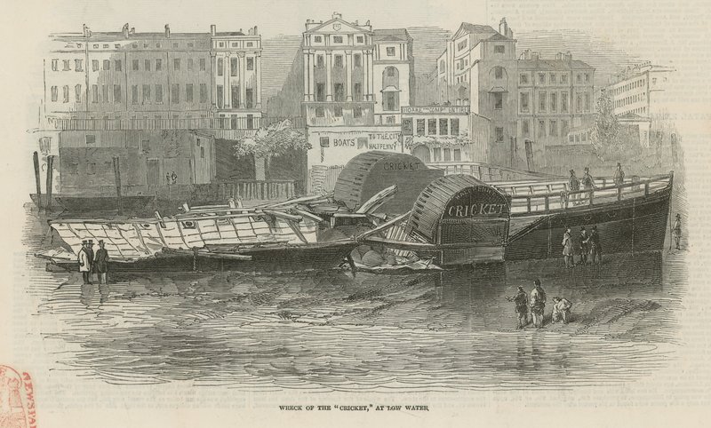 The Cricket Steamboat Explosion by English School