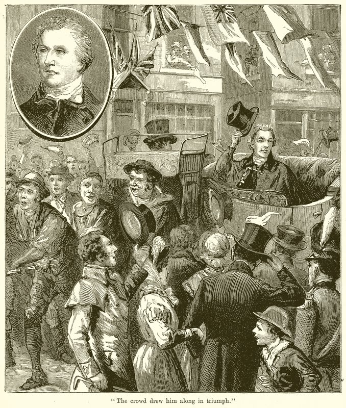 The Crowd drew him along in Triumph by English School