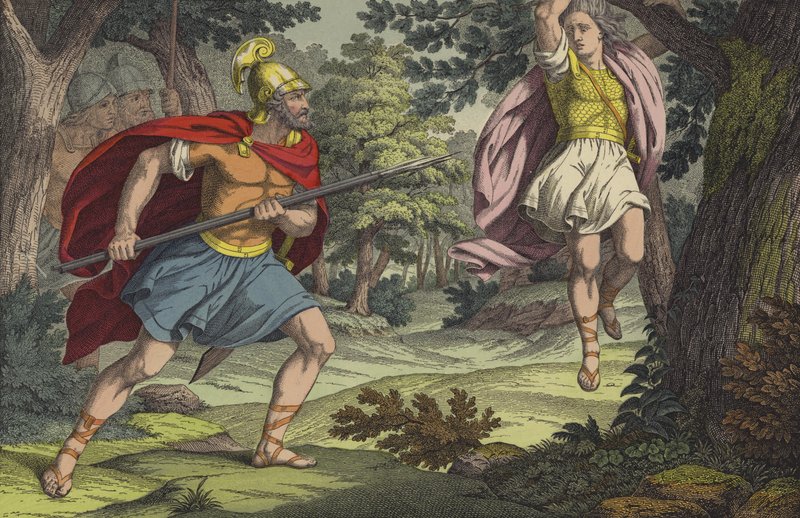 The Death of Absalom by English School
