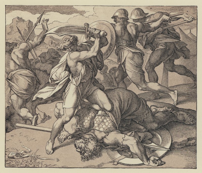 The Death of Goliath by English School