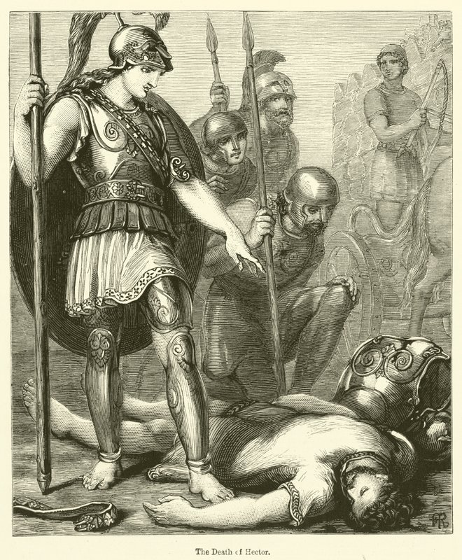 The Death of Hector by English School
