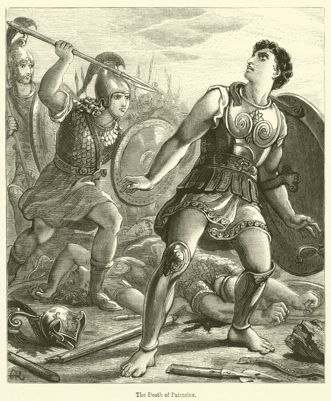 The Death of Patroclus by English School