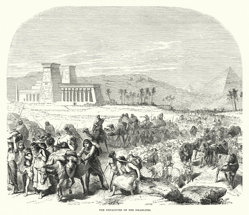 The Departure of the Israelites by English School