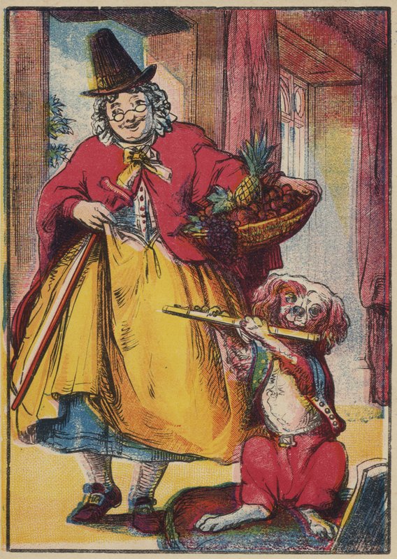 The Dog Playing the Flute by English School