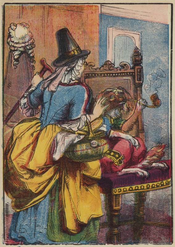 The Dog Smoking a Pipe by English School