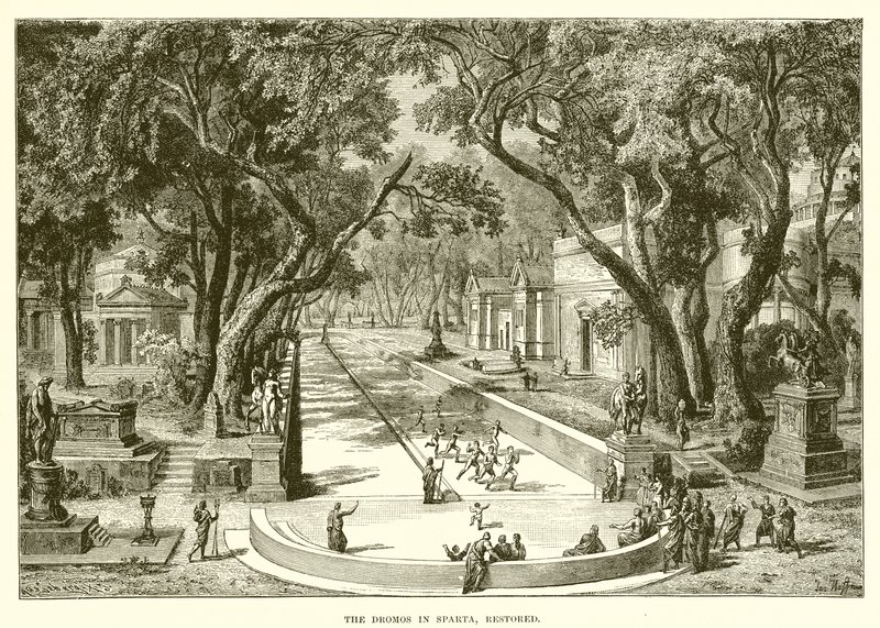 The Dromos in Sparta by English School