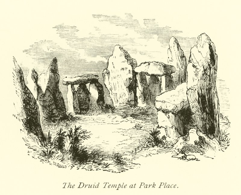 The Druid Temple at Park Place by English School