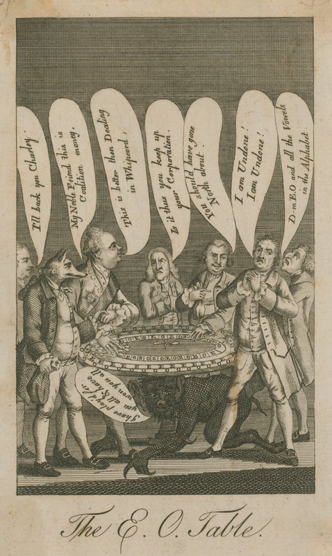 The E. O. Table; Cartoon by English School