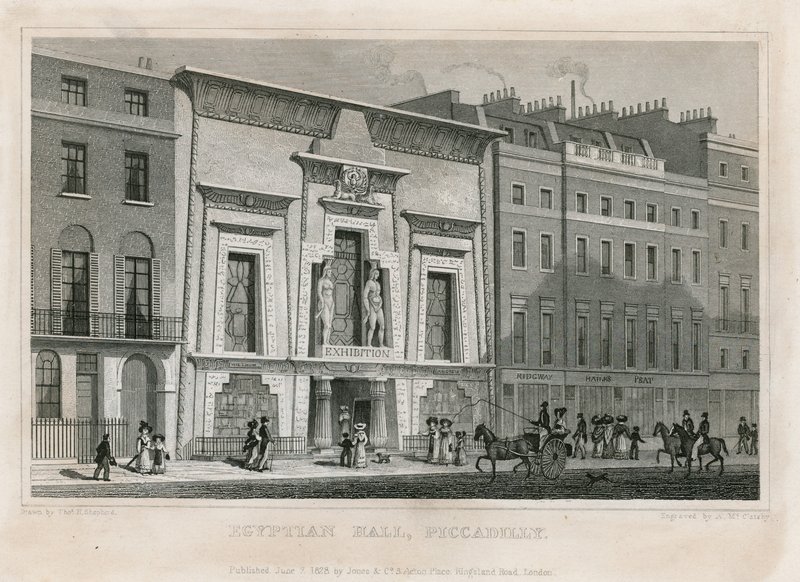 The Egyptian Hall, Piccadilly by English School