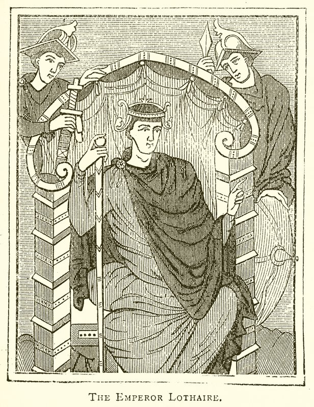 The Emperor Lothaire by English School