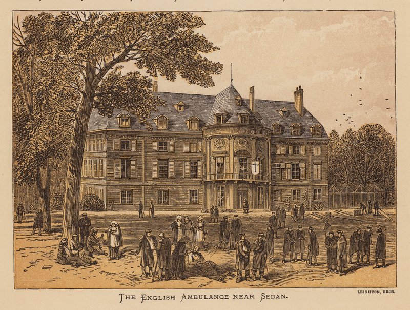 The English Ambulance near Sedan by English School