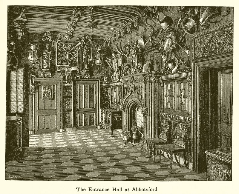 The Entrance Hall at Abbotsford by English School