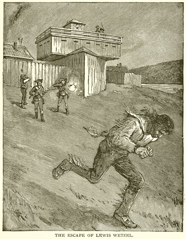 The Escape of Lewis Wetzel by English School