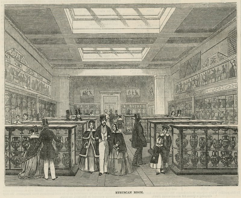 The Etruscan Room in the British Museum by English School