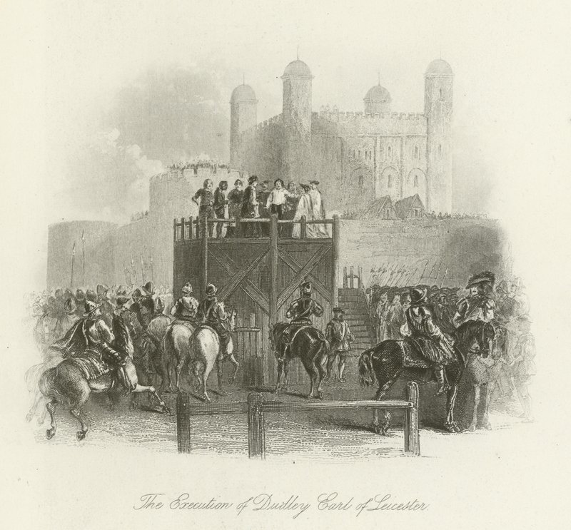 The Execution of Dudley, Earl of Leicester by English School