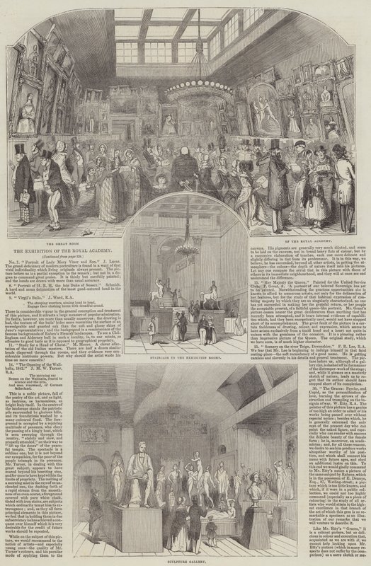 The Exhibition of the Royal Academy by English School
