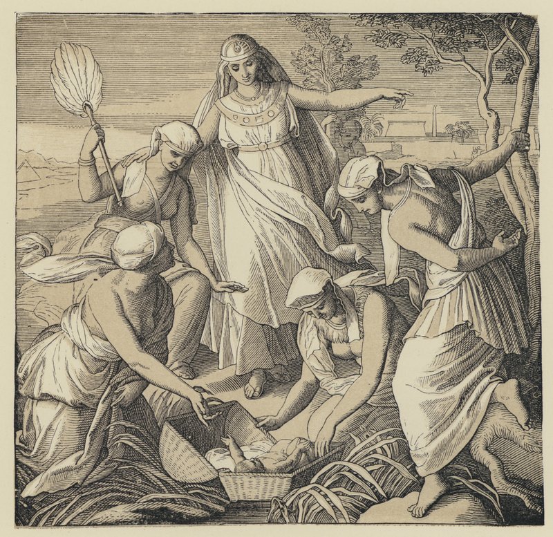 The Finding of Moses by English School