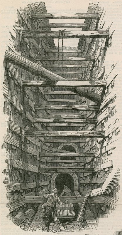 The Fleet Street sewer by English School