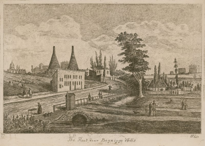 The Fleet near Bagnigge Wells by English School