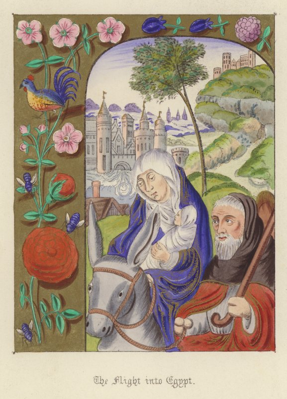 The Flight into Egypt by English School