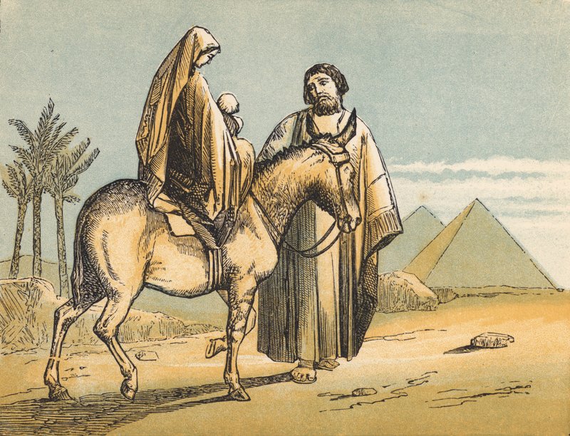 The Flight into Egypt by English School