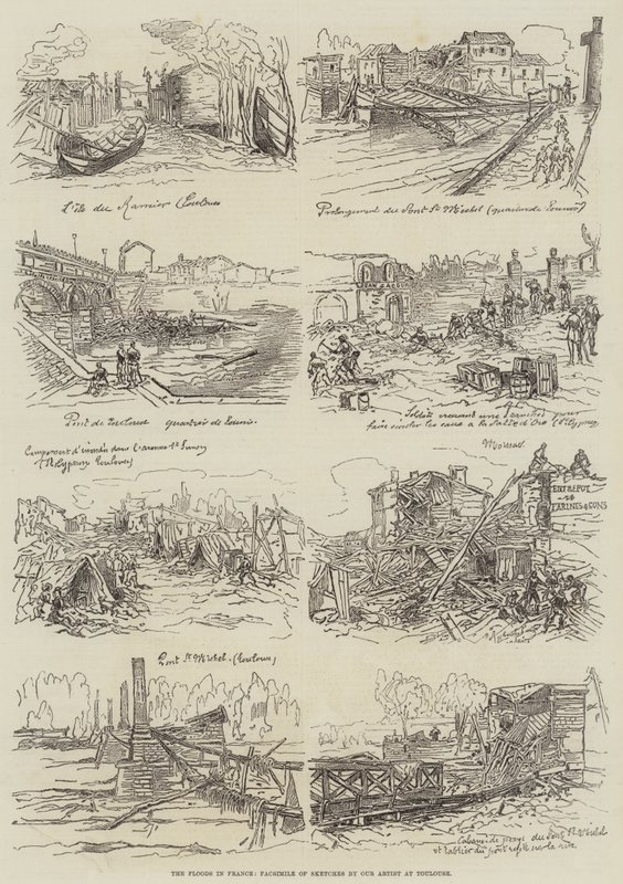 The Floods in France by English School