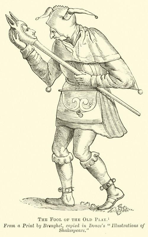 The Fool of the Old Play by English School