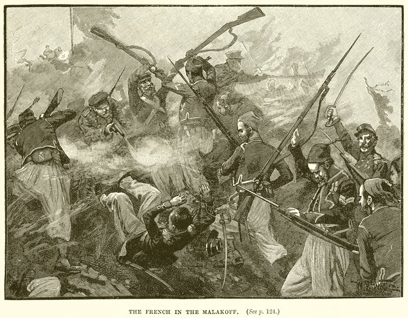 The French in the Malakoff by English School