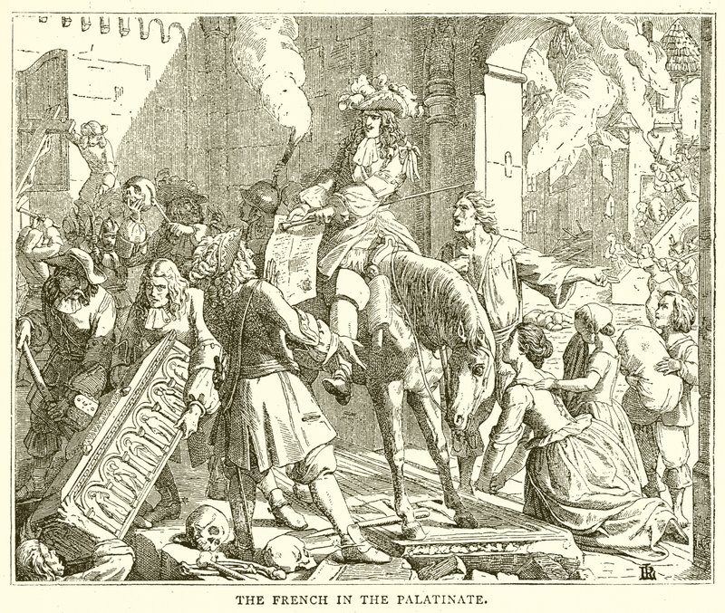 The French in the Palatinate by English School