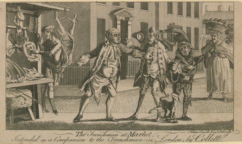 The Frenchman at Market by English School