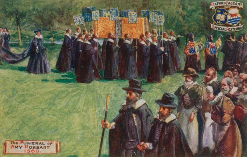 The Funeral of Amy Robsart, 1560 by English School