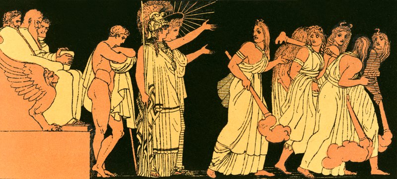 The Furies Departing by English School