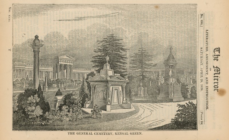 The General Cemetery in Kensal Green by English School