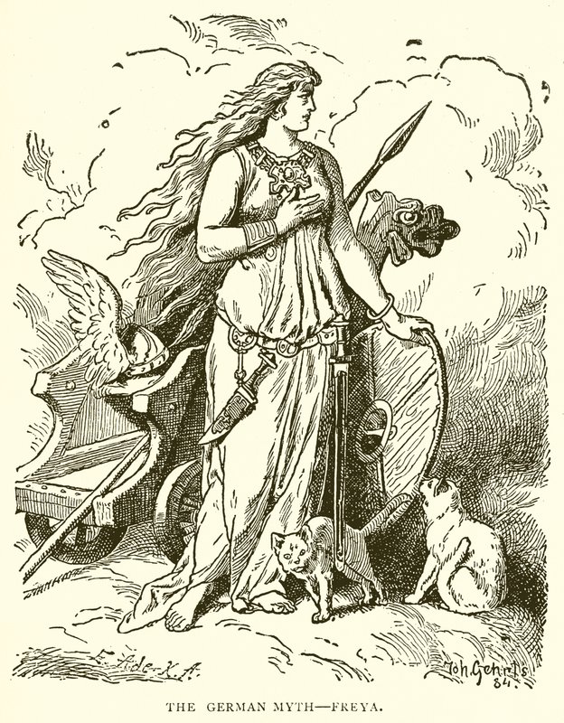 The German Myth: Freya by English School