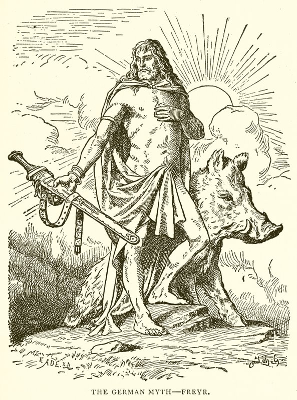 The German Myth--Freyr by English School