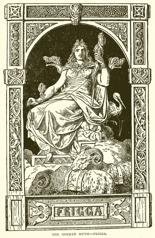 The German Myth--Frigga by English School