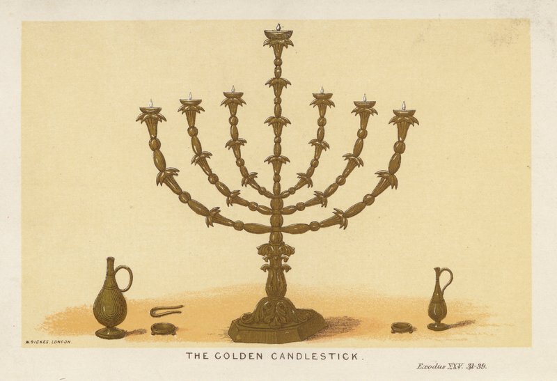 The Golden Candlestick by English School